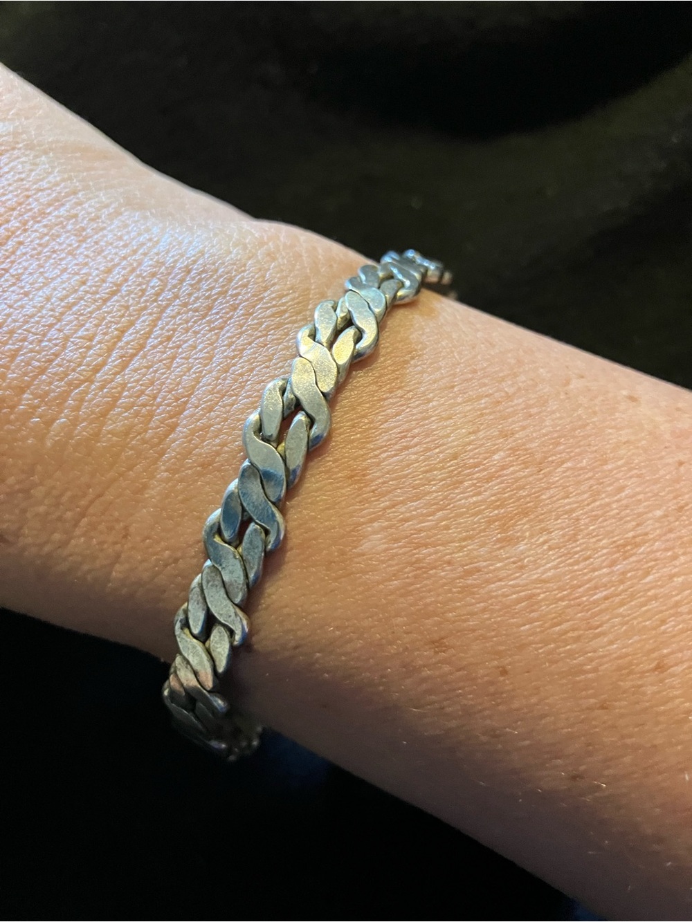 Vintage Taxco Mexico 925 Sterling Silver Braided Bangle 14g